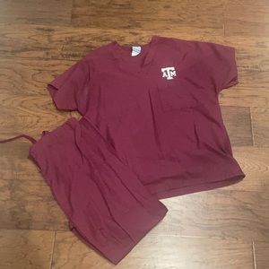 Texas A&M Scrub Set